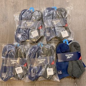 NEW Reebok Big Kids/Boys Low Cut Sock Bundle Lot 30 Pairs of Socks Size 4-10
